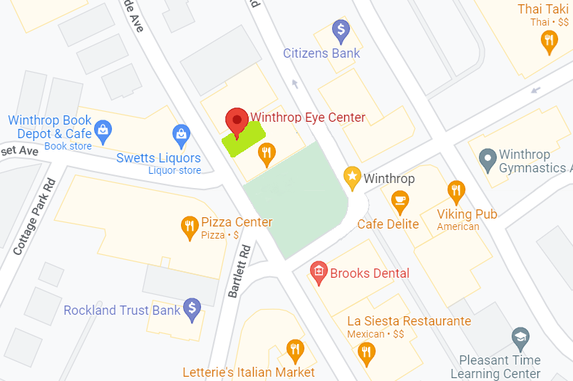 Map of Winthrop Center Business District